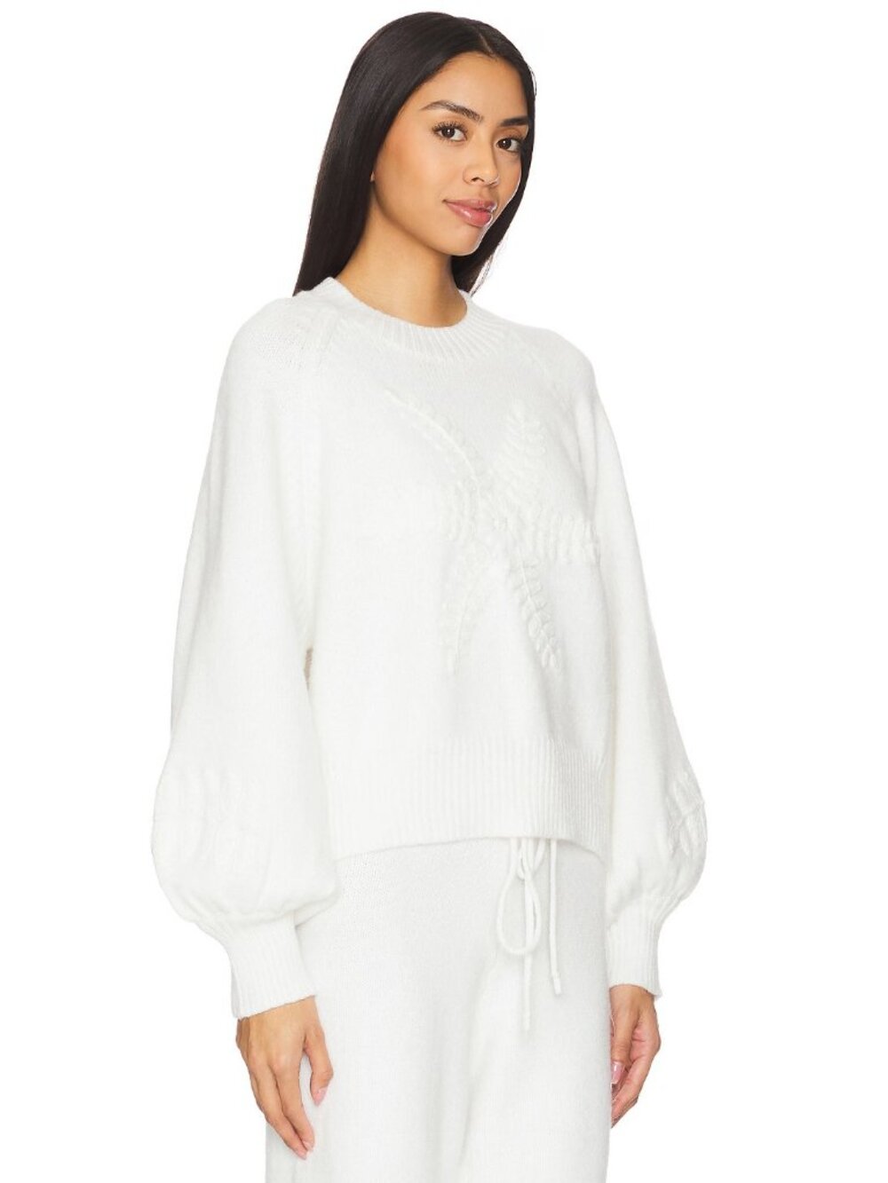 SNDYS Maja Knit Jumper in White Sweater - Picture 2 of 5